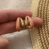 Wholesale Women's Fashion Geometric Dripping Oil Stainless Steel Earrings
