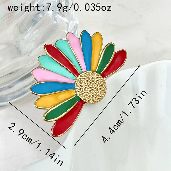 Wholesale Women's Fashion Geometric Flower Stainless Steel Gold Plated Ring
