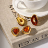 Wholesale Women's Fashion Geometric Gold Plated Copper Earrings With Diamonds And Rhinestones Pvd Furnace Vacuum Real Gold Plated Hollowout Design