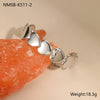 Wholesale Women's Fashion Geometric Heartshaped Fivepointed Star Stainless Steel 18K Gold Plated Bracelet Jewelry