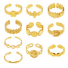 Wholesale Women's Fashion Geometric Irregular Niche Stainless Steel Ring With Electroplating