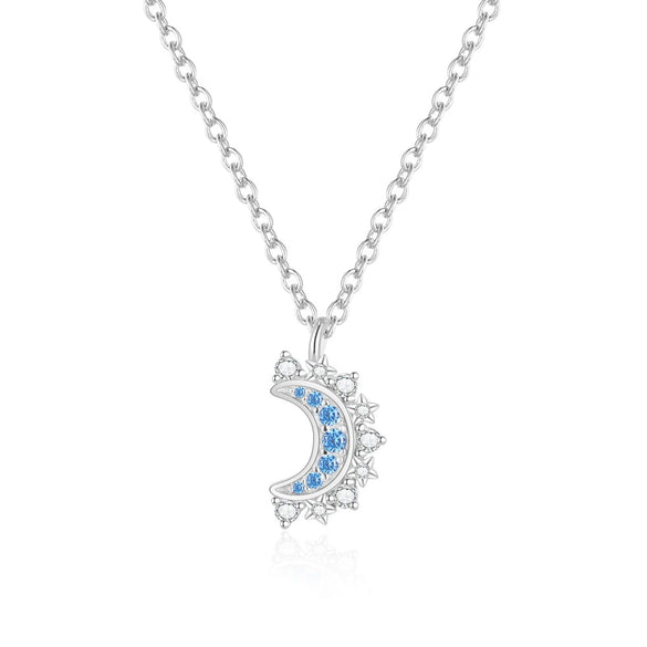 Wholesale Women's Fashion Geometric Micropaved 925 Sterling Silver Cross Chain Necklace