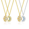 Wholesale Women's Fashion Geometric Micropaved 925 Sterling Silver Cross Chain Necklace