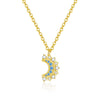 Wholesale Women's Fashion Geometric Micropaved 925 Sterling Silver Cross Chain Necklace