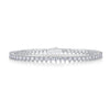 Wholesale Women's Fashion Geometric Moissanite Silver Bracelet 925 Silver Platinum Plated Set With Diamonds
