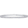 Wholesale Women's Fashion Geometric Moissanite Silver Bracelet 925 Silver Platinum Plated Set With Diamonds