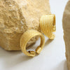 Wholesale Women's Fashion Geometric Multilayer Line Halfcircle Copper Goldplated Ring