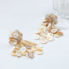 Wholesale Women's Fashion Geometric Plastic And Resin Handwoven Earrings With Multilayered Tassels