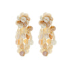 Wholesale Women's Fashion Geometric Plastic And Resin Handwoven Earrings With Multilayered Tassels