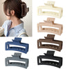 Wholesale Women's Fashion Geometric Ps Rectangular Gripper Hair Clip With Baking Paint