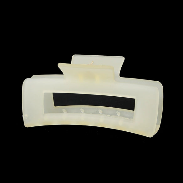 Wholesale Women's Fashion Geometric Ps Rectangular Gripper Hair Clip With Baking Paint