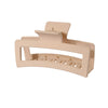 Wholesale Women's Fashion Geometric Ps Rectangular Gripper Hair Clip With Baking Paint