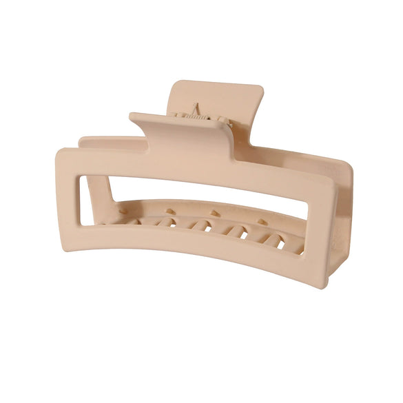 Wholesale Women's Fashion Geometric Ps Rectangular Gripper Hair Clip With Baking Paint