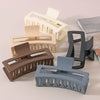 Wholesale Women's Fashion Geometric Ps Rectangular Gripper Hair Clip With Baking Paint