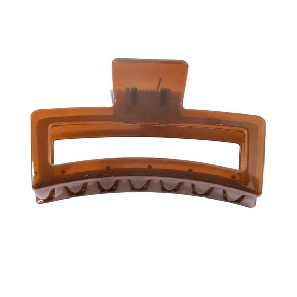 Wholesale Women's Fashion Geometric Ps Rectangular Gripper Hair Clip With Baking Paint