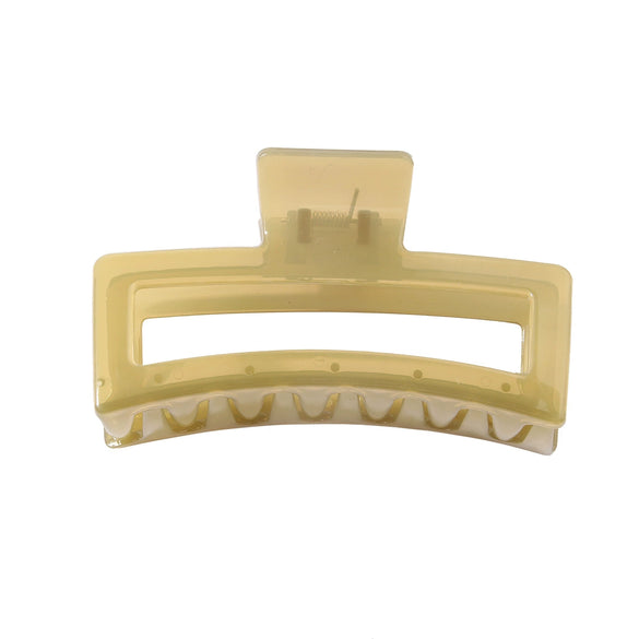 Wholesale Women's Fashion Geometric Ps Rectangular Gripper Hair Clip With Baking Paint