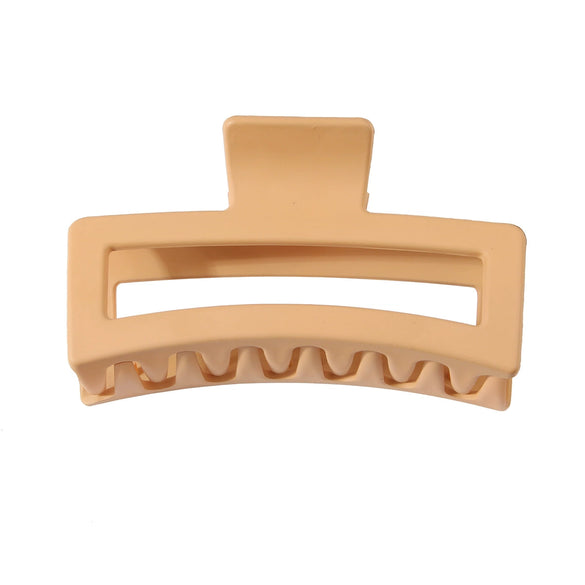 Wholesale Women's Fashion Geometric Ps Rectangular Gripper Hair Clip With Baking Paint