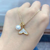 Wholesale Women's Fashion Geometric S925 Sterling Silver Fishtail Necklace With Snake Bone Chain And Electroplating