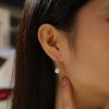 Wholesale Women's Fashion Geometric 925 Silver Earrings Set With Moissanite