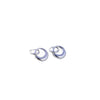 Wholesale Women's Fashion Geometric Stainless Steel And 18K Gold Electroplated Circle Earrings