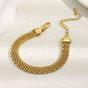 Wholesale Women's Fashion Geometric Stainless Steel Electroplated Bracelet