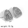 Wholesale Women's Fashion Geometric Stainless Steel Electroplated Earrings