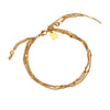 Wholesale Women's Fashion Geometric Stainless Steel Electroplated Multilayer Sequin Tassel Hand Bracelet