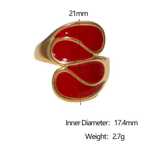 Wholesale Women's Fashion Geometric Stainless Steel Electroplated Open Ring Bracelet