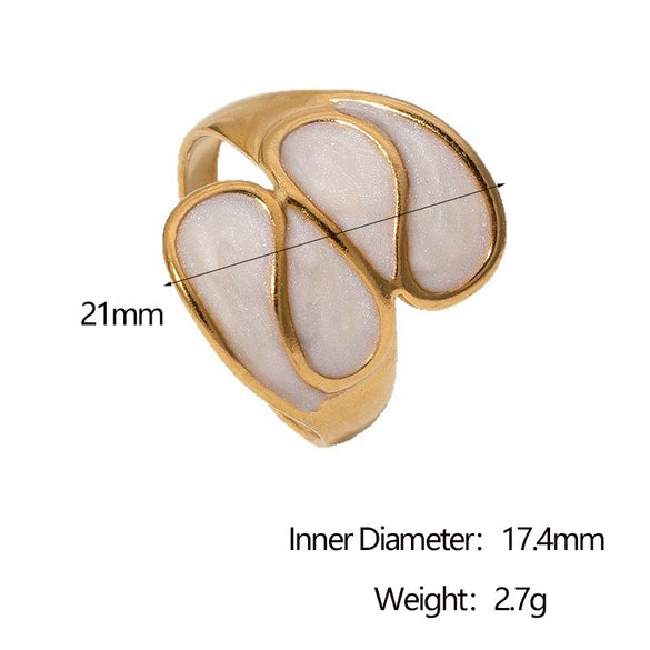 Wholesale Women's Fashion Geometric Stainless Steel Electroplated Open Ring Bracelet