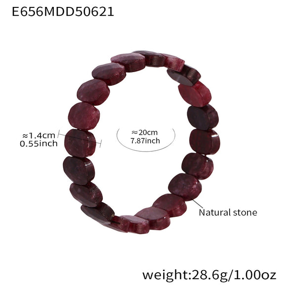 Wholesale Women's Fashion Geometric 316L Stainless Steel Hand Bracelets With Electroplating
