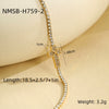 Wholesale Women's Fashion Geometric Stainless Steel 18K Electroplated Diamond Microinlaid Bracelet