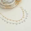 Wholesale Women's Fashion Geometric Stainless Steel 18K Gold Electroplated Bead Chain Necklace