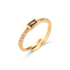 Wholesale Women's Fashion Geometric Stainless Steel 18K Gold Plated Adjustable Open Ring Jewelry