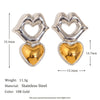 Wholesale Women's Fashion Geometric Stainless Steel 18K Gold Plated Earrings