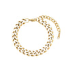 Wholesale Women's Fashion Geometric Stainless Steel 18K Gold Plated Micro Inlaid Zircon Cuban Chain Bracelet