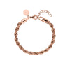 Wholesale Women's Fashion Geometric Stainless Steel 18K Gold Plated Twist Bracelet