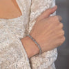 Wholesale Women's Fashion Geometric Stainless Steel 18K Gold Plated Twist Bracelet