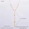 Wholesale Women's Fashion Geometric Stainless Steel 18K Goldplated Necklace