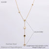 Wholesale Women's Fashion Geometric Stainless Steel 18K Goldplated Necklace
