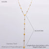 Wholesale Women's Fashion Geometric Stainless Steel 18K Goldplated Necklace