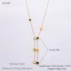 Wholesale Women's Fashion Geometric Stainless Steel 18K Goldplated Necklace