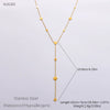 Wholesale Women's Fashion Geometric Stainless Steel 18K Goldplated Necklace