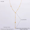Wholesale Women's Fashion Geometric Stainless Steel 18K Goldplated Necklace