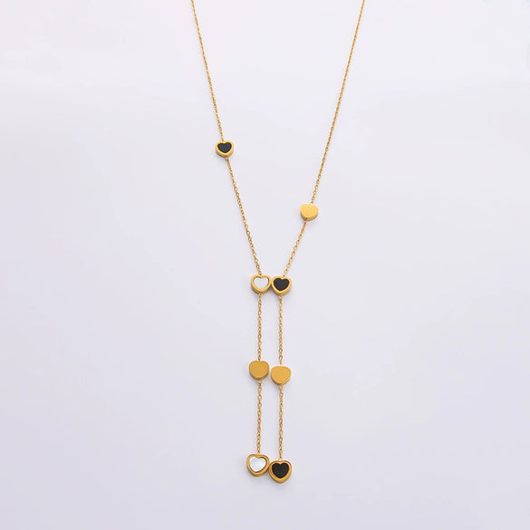 Wholesale Women's Fashion Geometric Stainless Steel 18K Goldplated Necklace