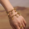 Wholesale Women's Fashion Geometric 316L Stainless Steel Zircon Bracelet With Electroplating