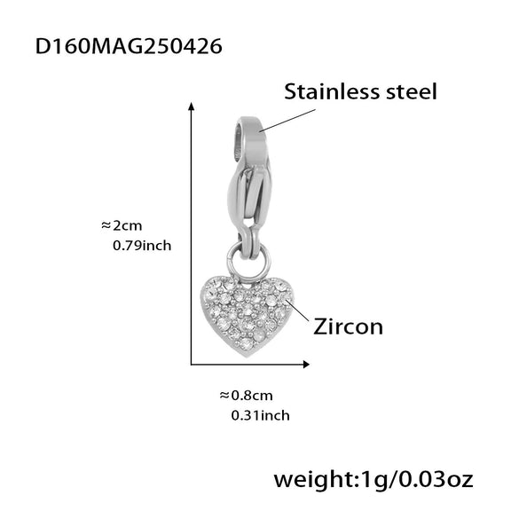 Wholesale Women's Fashion Geometric 316L Stainless Steel Zircon Bracelet With Electroplating