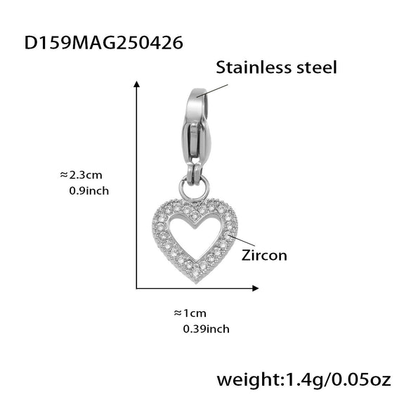 Wholesale Women's Fashion Geometric 316L Stainless Steel Zircon Bracelet With Electroplating