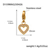 Wholesale Women's Fashion Geometric 316L Stainless Steel Zircon Bracelet With Electroplating