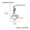 Wholesale Women's Fashion Geometric 316L Stainless Steel Zircon Bracelet With Electroplating