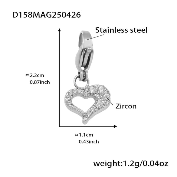 Wholesale Women's Fashion Geometric 316L Stainless Steel Zircon Bracelet With Electroplating